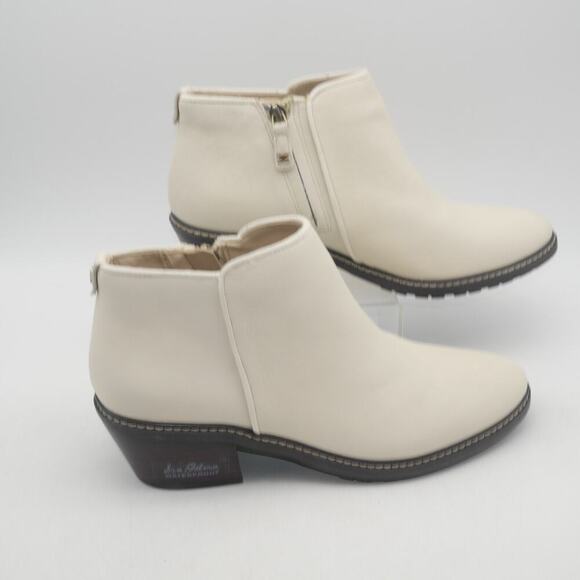 New Sam Edelman Women's 9 Pryce Modern Ivory Bootie Boots Cream Off White NO BOX - Picture 5 of 10